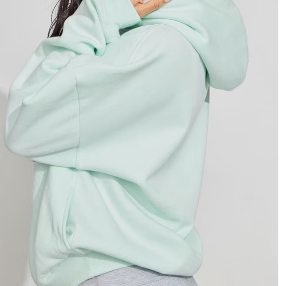 NWT Garage Mint Julep Green Ultra Fleece Hoodie S/M OR L/XL - Picture 3 of 6